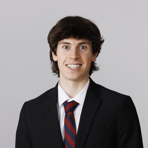 Studio portrait of John Jacobson. New Student Enrollment Orientation Leaders. December 13, 2024. Photo by Craig Chandler / University Communication and Marketing.